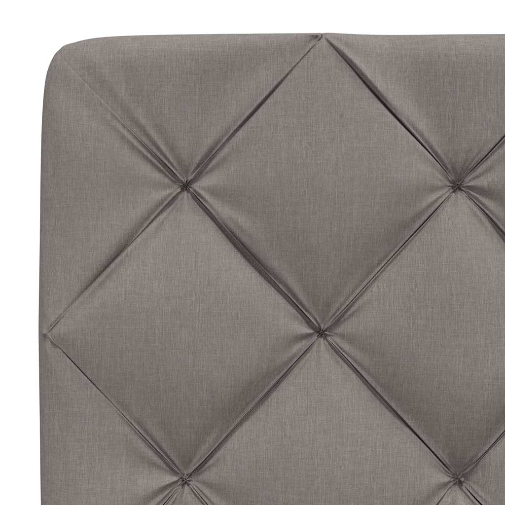 Bedframe zonder matras 90x190 cm stof taupe – afbeelding 11