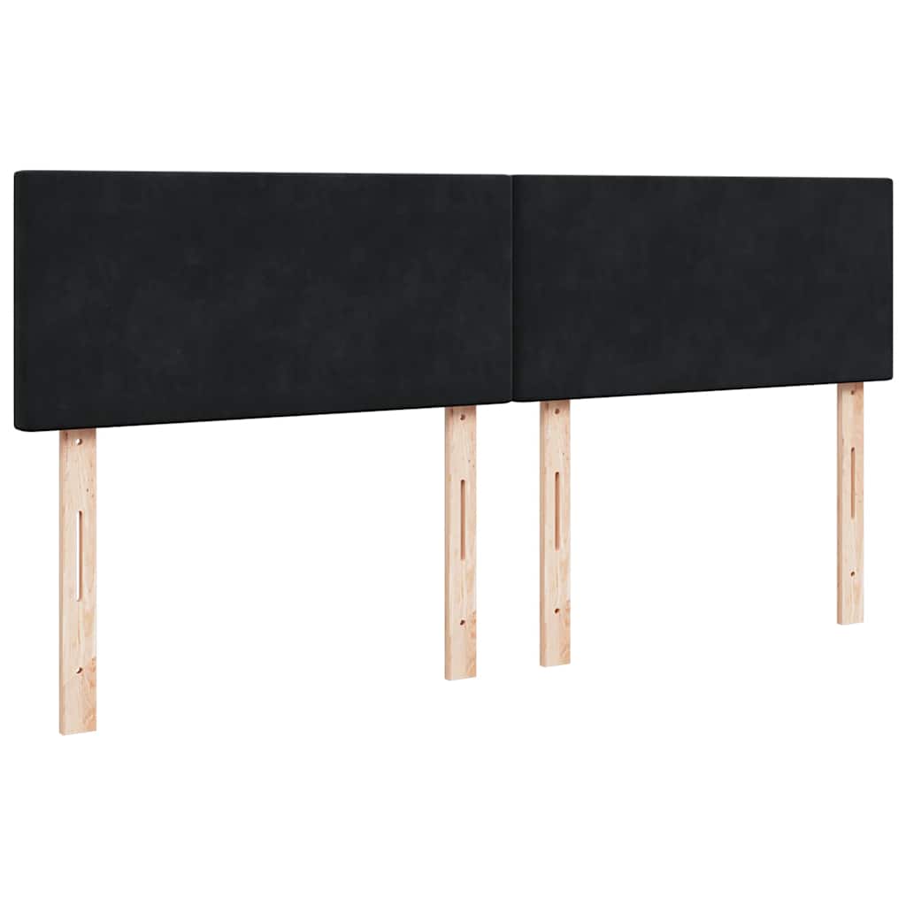 Ottoman bed met matras 180x200cm fluweel zwart – afbeelding 11