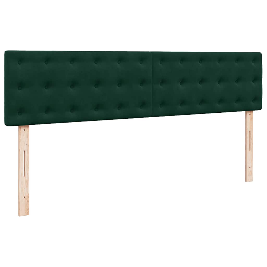 Ottoman bed met matras 200x200 cm fluweel donkergroen – afbeelding 8