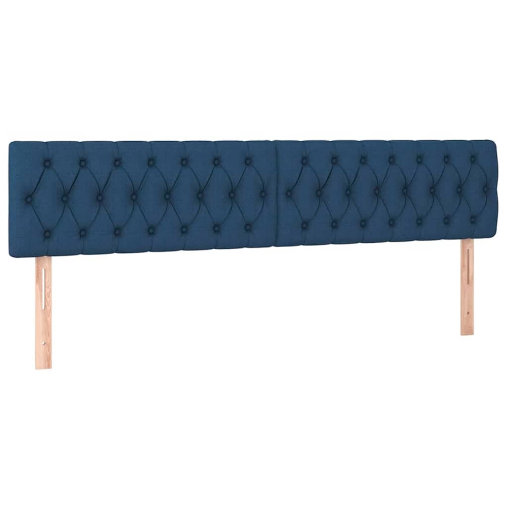Ottoman bed met matrassen 180x200cm stof blauw – afbeelding 9