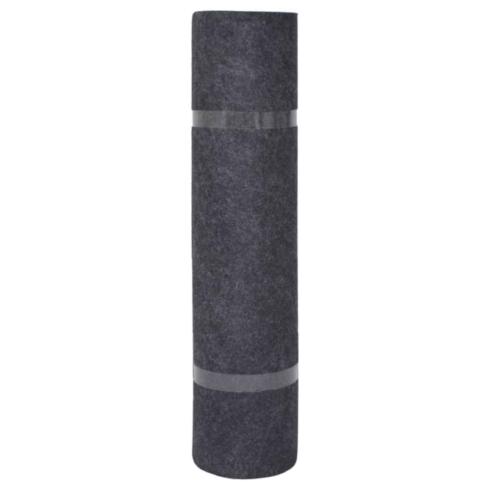 Tapijt Antracietkleurig 1,2 x 20 m Polyester – afbeelding 3
