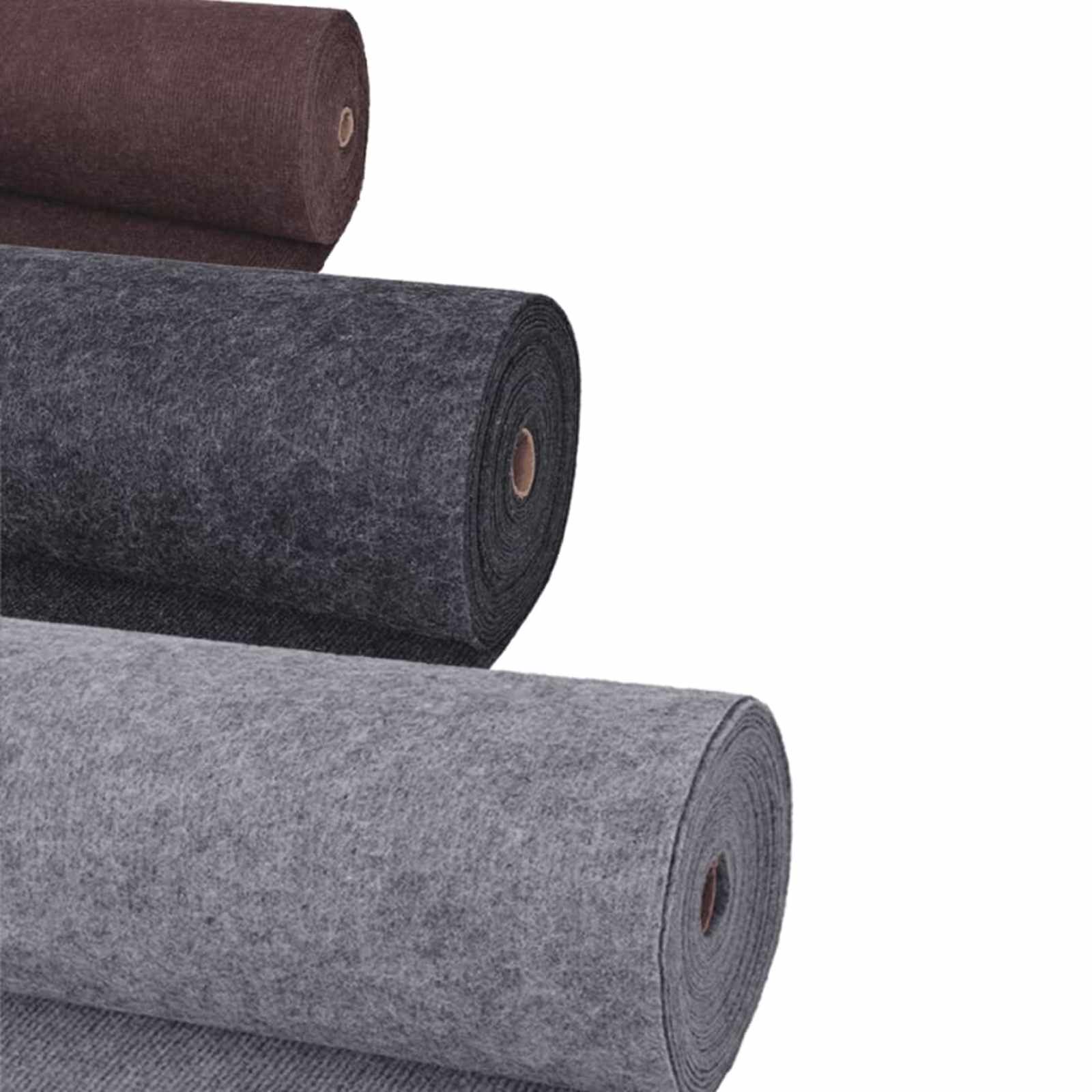 Tapijt Grijs 1,2 x 20 m Polyester – afbeelding 2