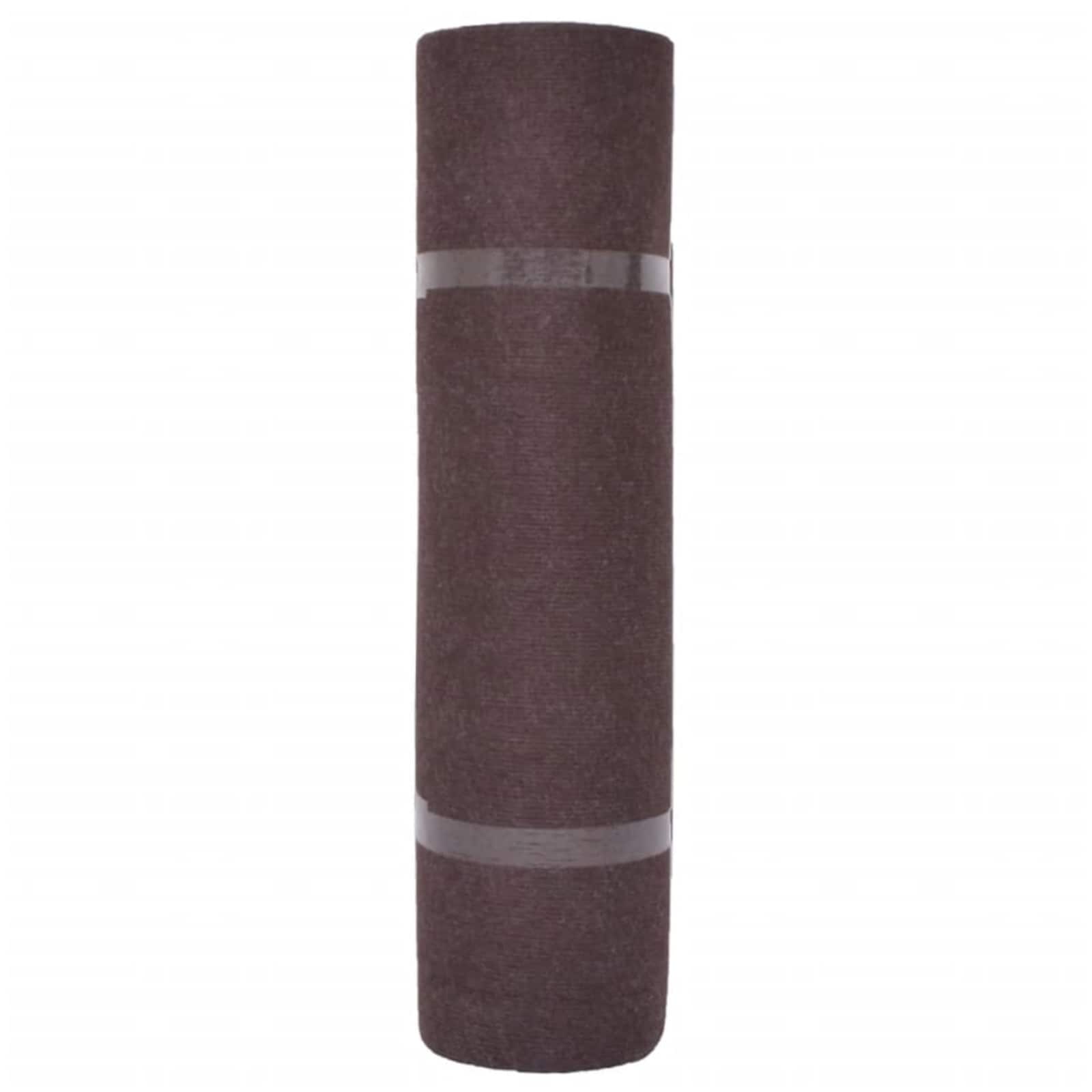 Tapijt Bruin 1,2 x 10 m Polyester – afbeelding 3