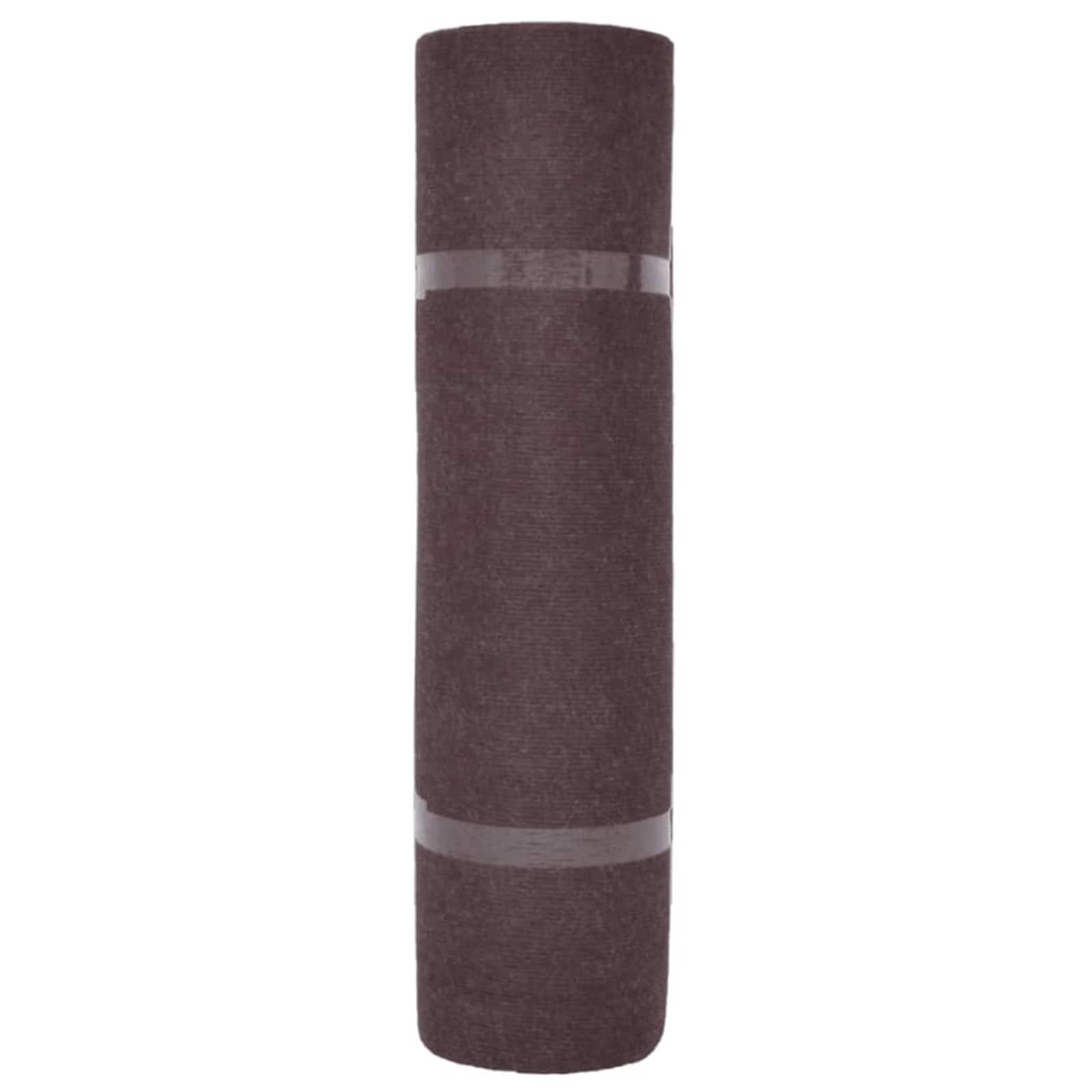 Tapijt Bruin 1,2 x 15 m Polyester – afbeelding 3