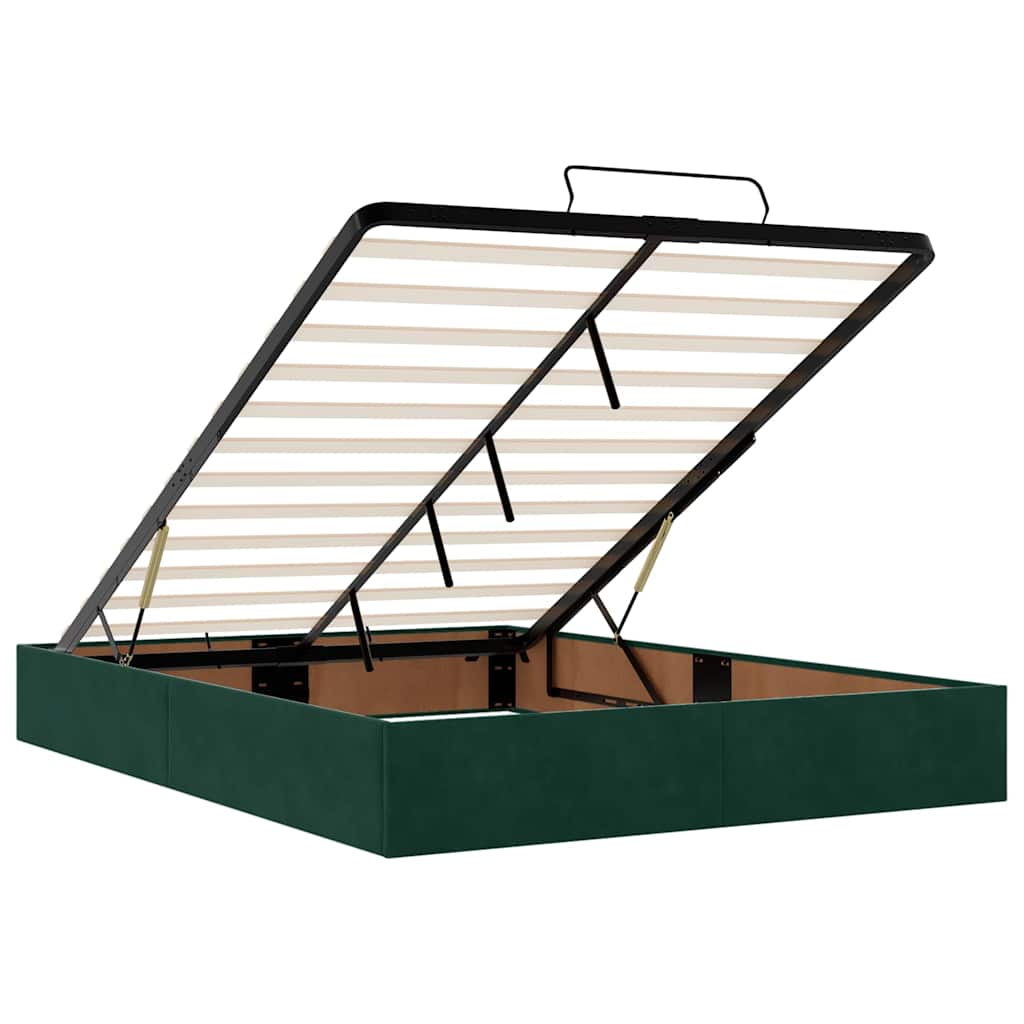 Ottoman bed met matrassen en LED's 140x200cm fluweel – afbeelding 11