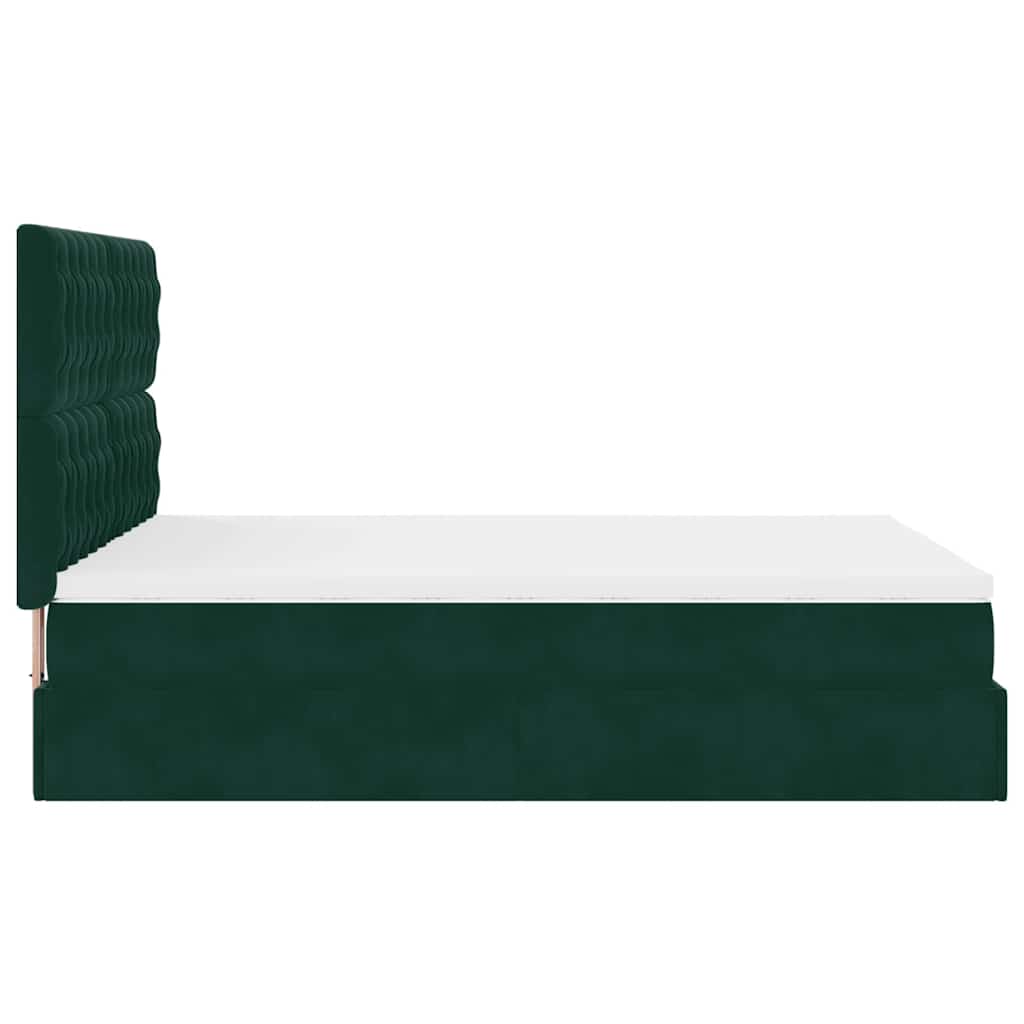 Ottoman bed met matrassen en LED's 140x200cm fluweel – afbeelding 9