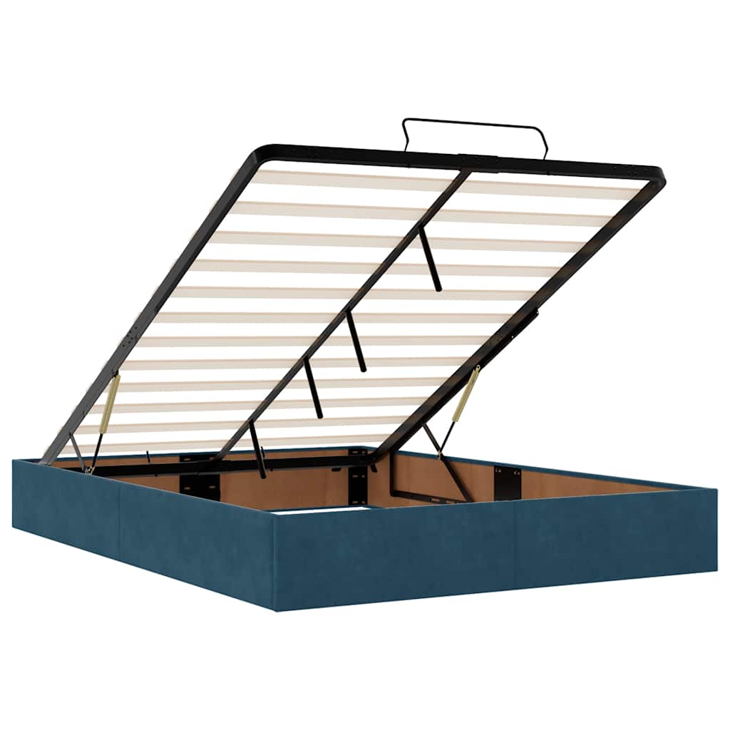 Ottoman bed met matrassen en LED's 140x200cm fluweel – afbeelding 11