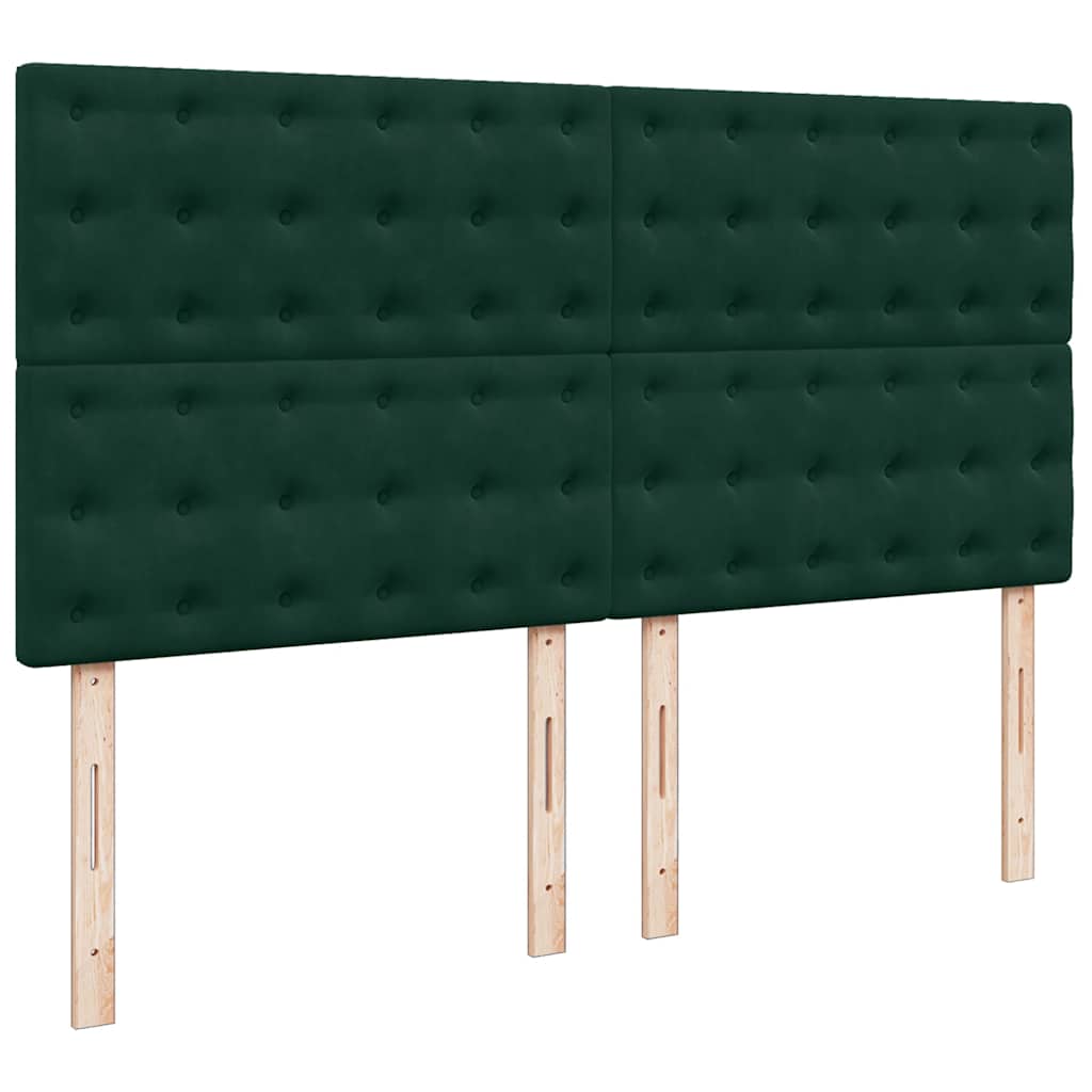Ottoman bed met matrassen en LED's 200x200cm fluweel – afbeelding 10
