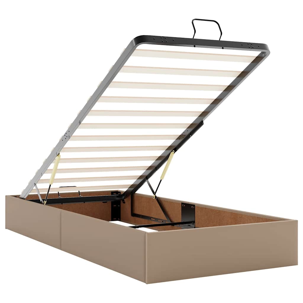Bed poef met matrassen en LED's 180x200cm kunstleer – afbeelding 11
