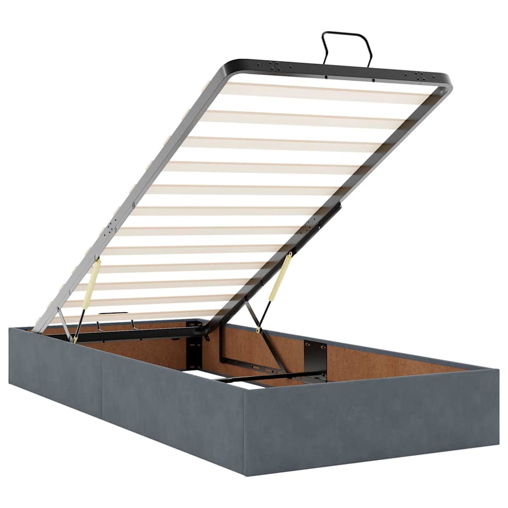 Ottoman bed met matrassen en LED's 180x200cm fluweel – afbeelding 11