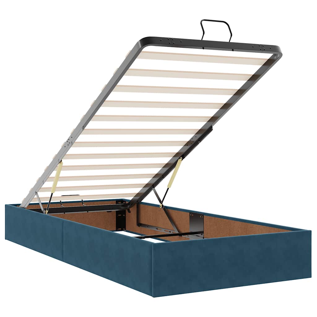 Ottoman bed met matrassen en LED's 160x200cm fluweel – afbeelding 11