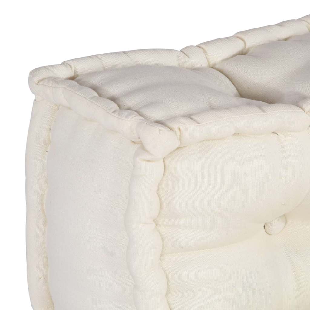 Modulair Sofabet 4 pcs Crèmekleurig Stof – afbeelding 9