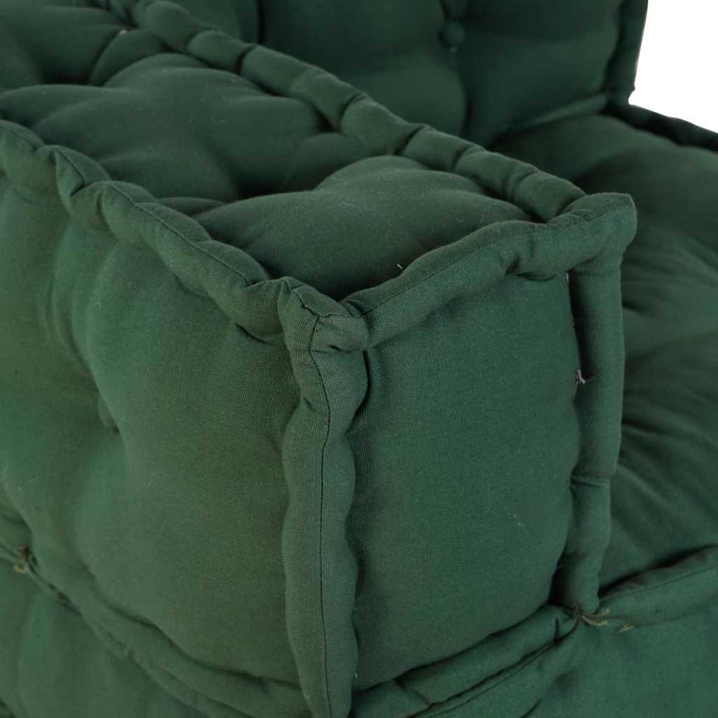 Modulair Sofabet 3 pcs Groen Stof – afbeelding 12