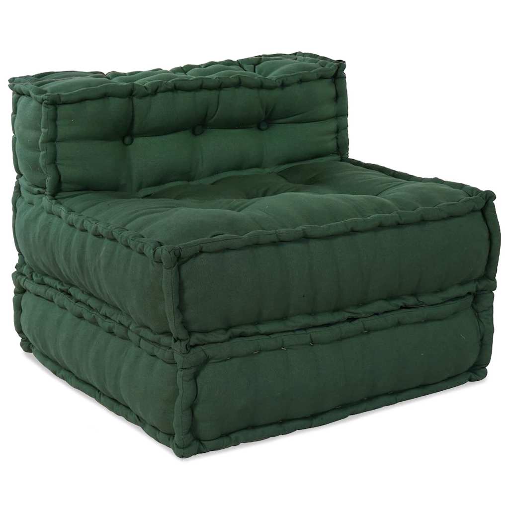 Modulair Sofabet 3 pcs Groen Stof – afbeelding 7