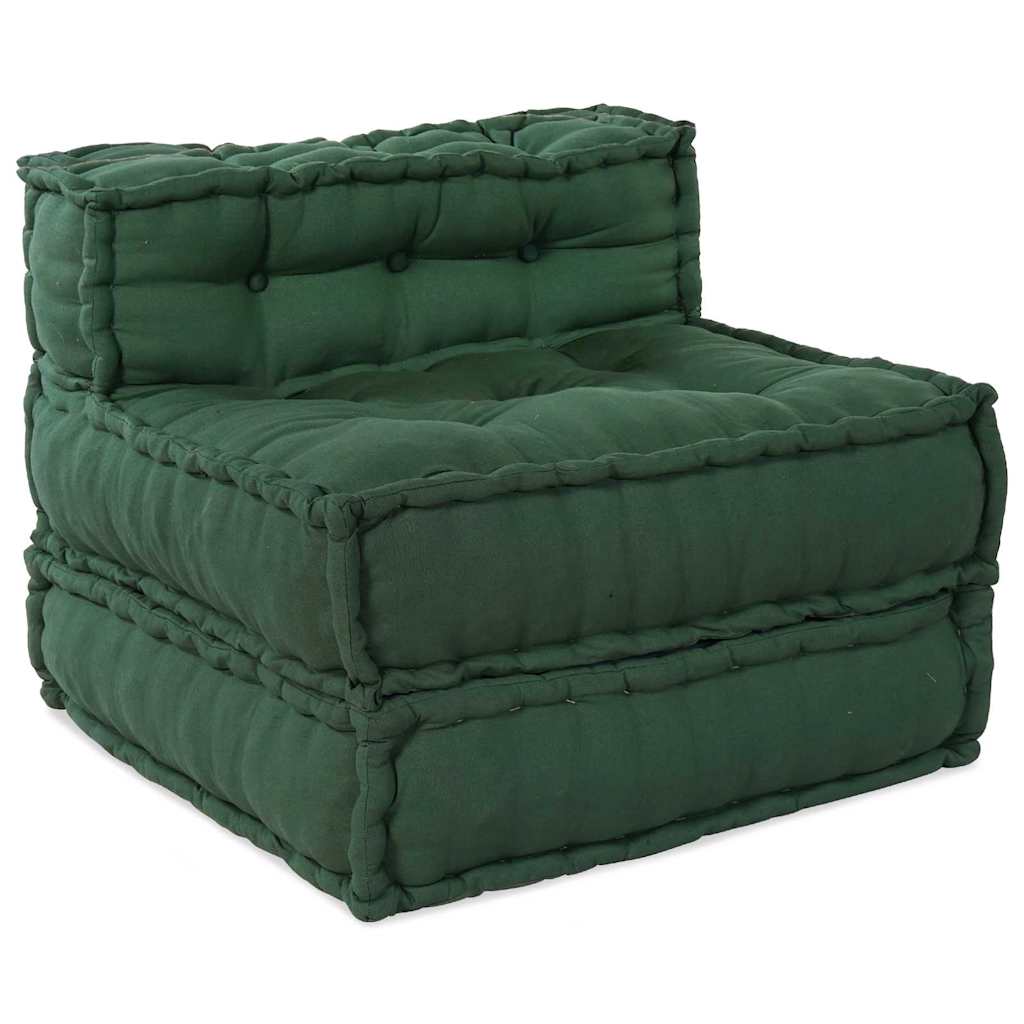 Modulair Sofabet 4 pcs Groen Stof – afbeelding 4