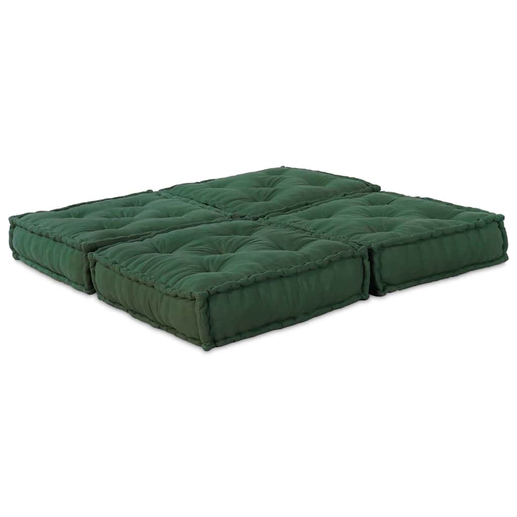 Modulair Sofabet 2 pcs Groen 140 x 70 x 36 cm Stof – afbeelding 2