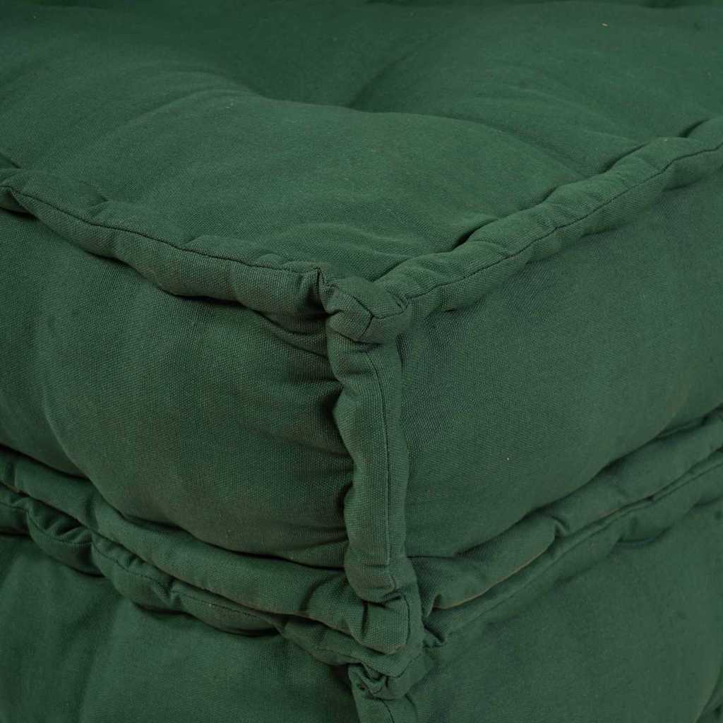 Modulair Sofabet 2 pcs Groen 140 x 70 x 36 cm Stof – afbeelding 6