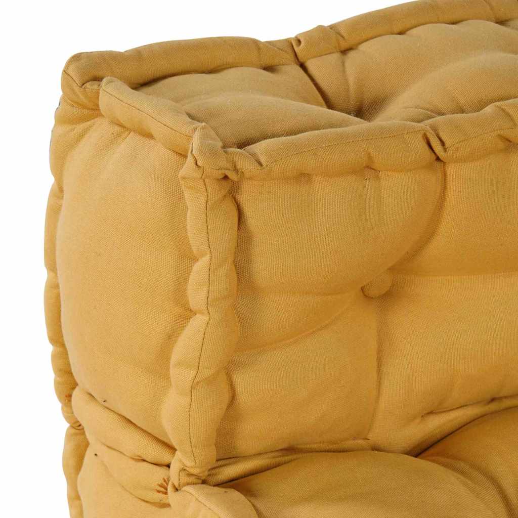 Modulair Sofabet 4 pcs Geel Stof – afbeelding 11
