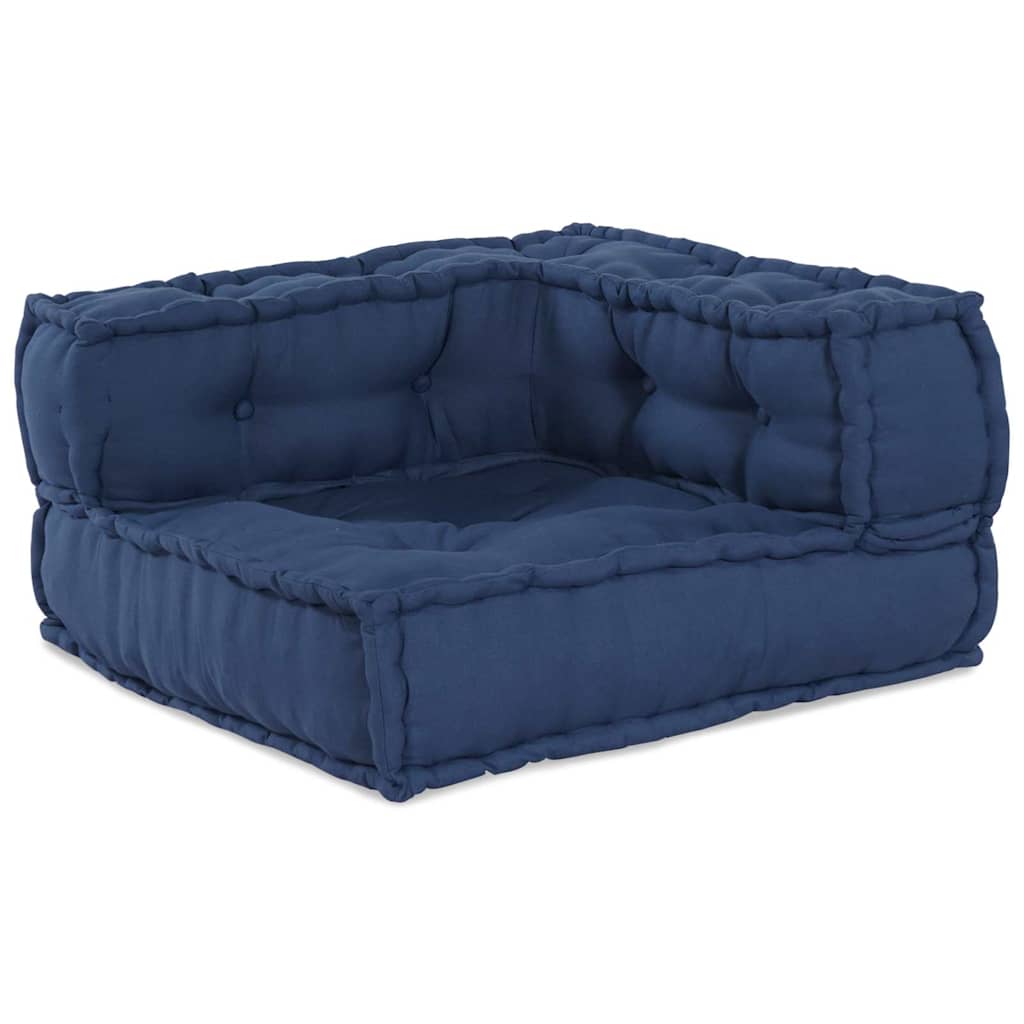 Modulair Sofabet 2 pcs Indigo 140 x 70 x 56 cm Stof – afbeelding 4
