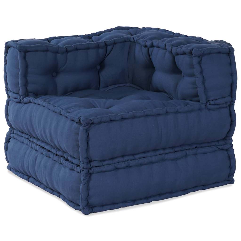 Modulair Sofabet 3 pcs Indigo Stof – afbeelding 2