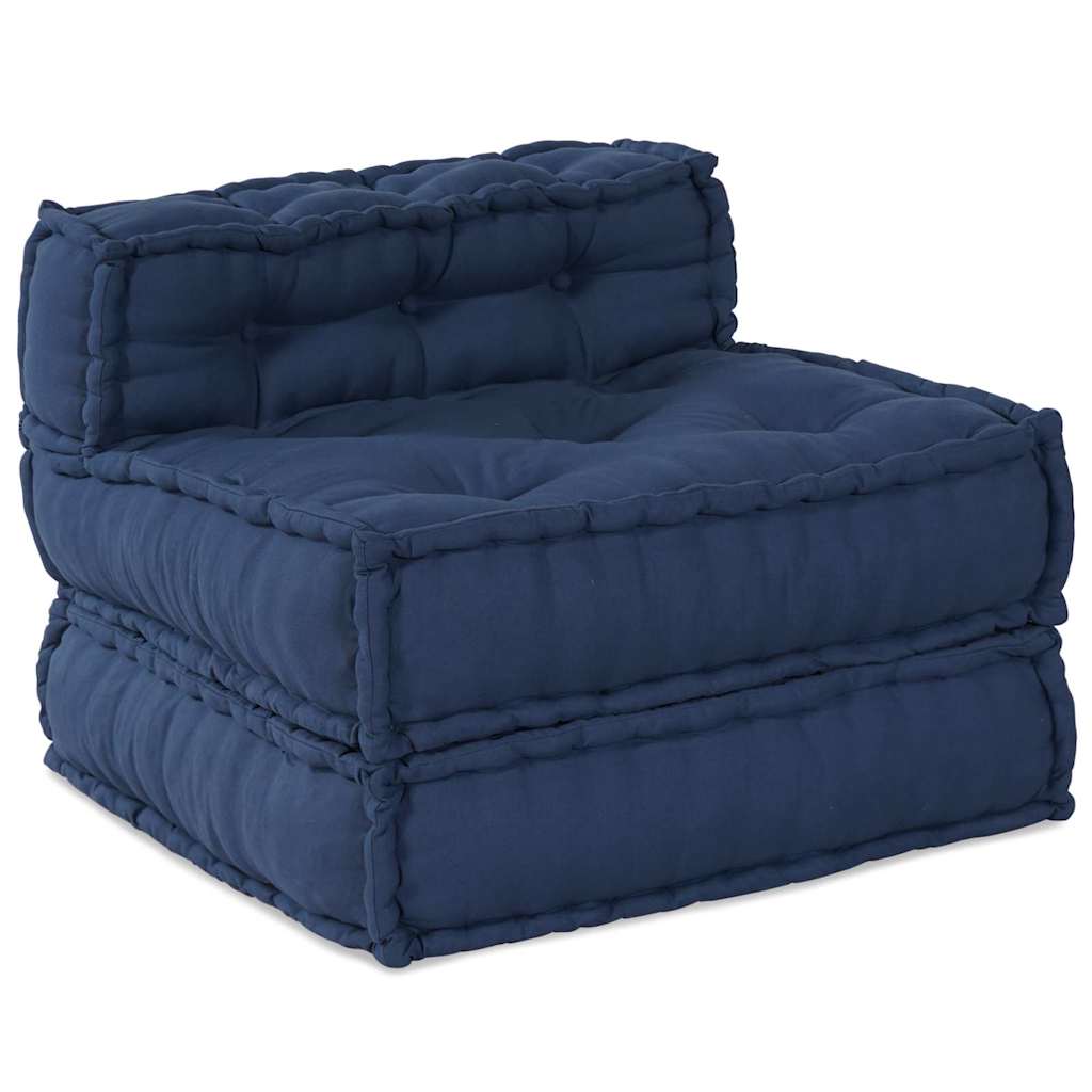 Modulair Sofabet 4 pcs Indigo Stof – afbeelding 6