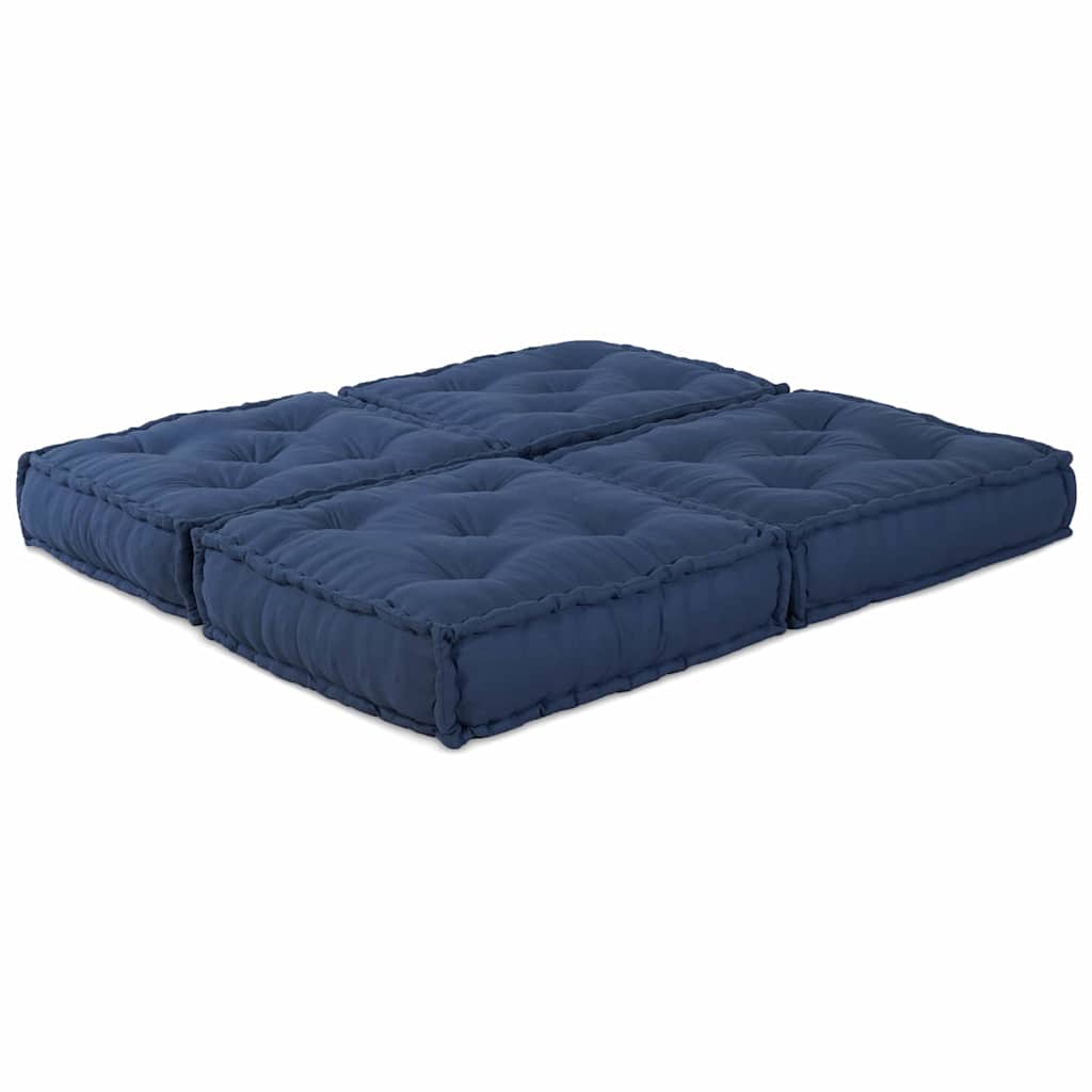 Modulair Sofabet 2 pcs Indigo 140 x 70 x 36 cm Stof – afbeelding 2