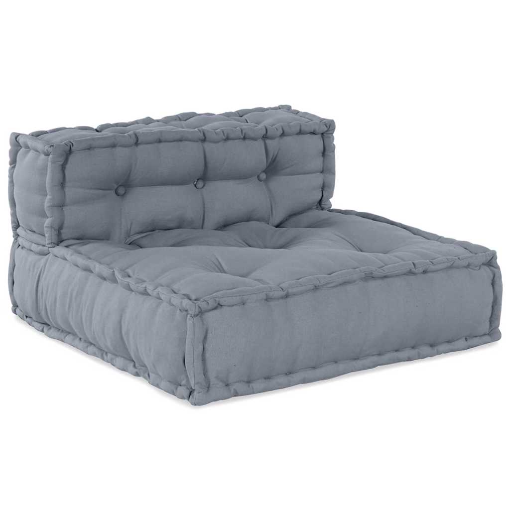 Modulair Sofabet 3 pcs Grijs Stof – afbeelding 3