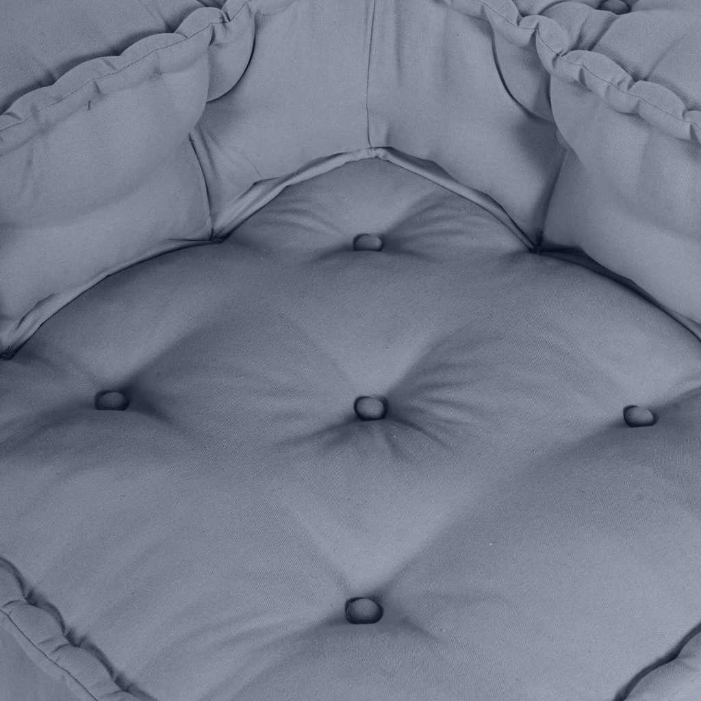 Modulair Sofabet 4 pcs Grijs Stof – afbeelding 10