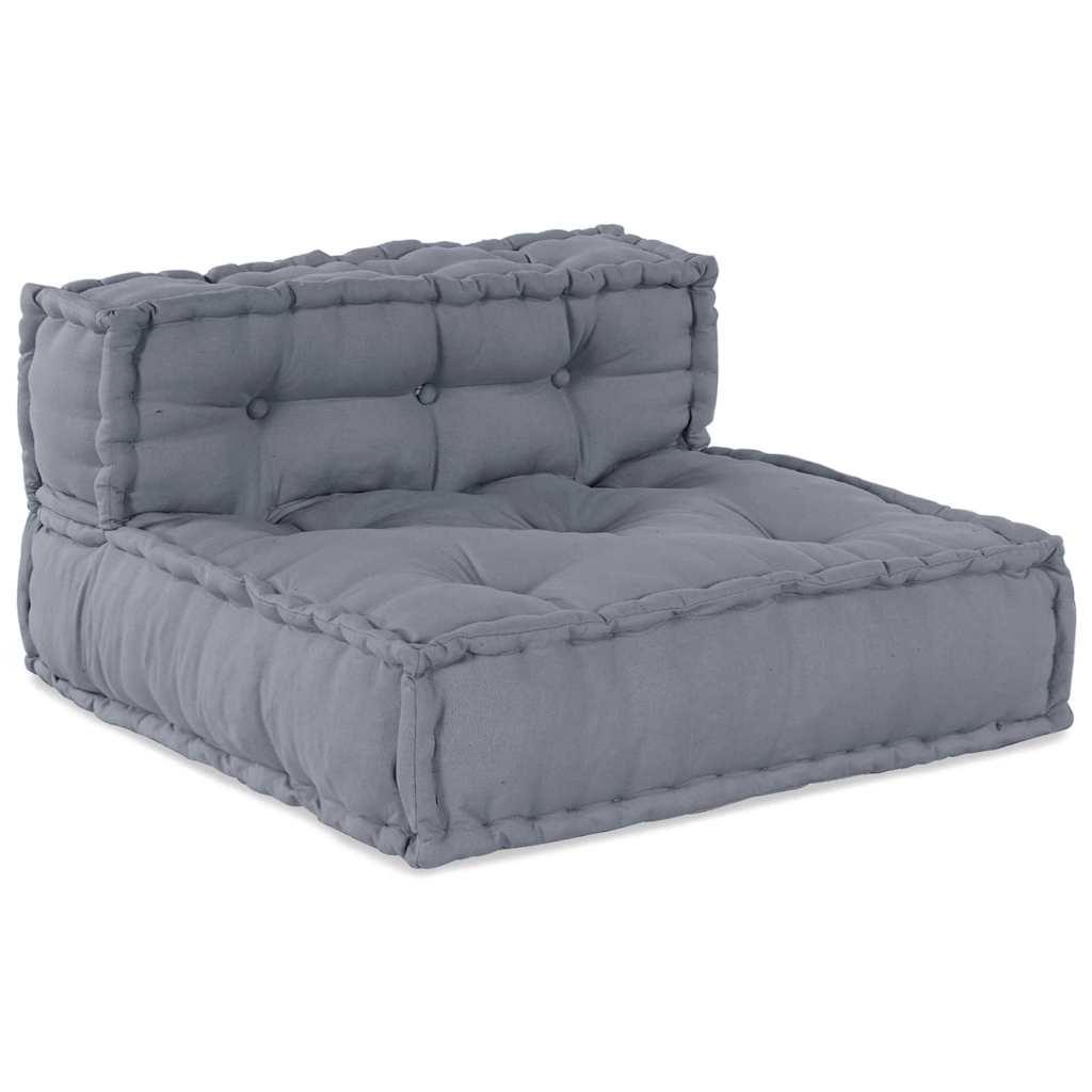 Modulair Sofabet 4 pcs Grijs Stof – afbeelding 2