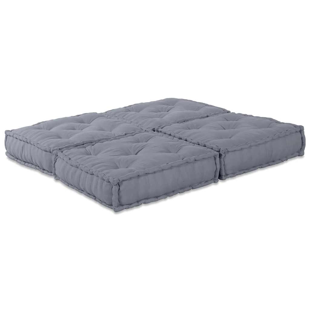 Modulair Sofabet 2 pcs Grijs 140 x 70 x 36 cm Stof – afbeelding 4