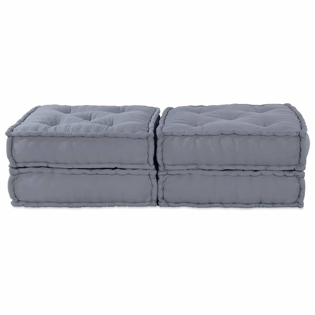 Modulair Sofabet 2 pcs Grijs 140 x 70 x 36 cm Stof – afbeelding 5
