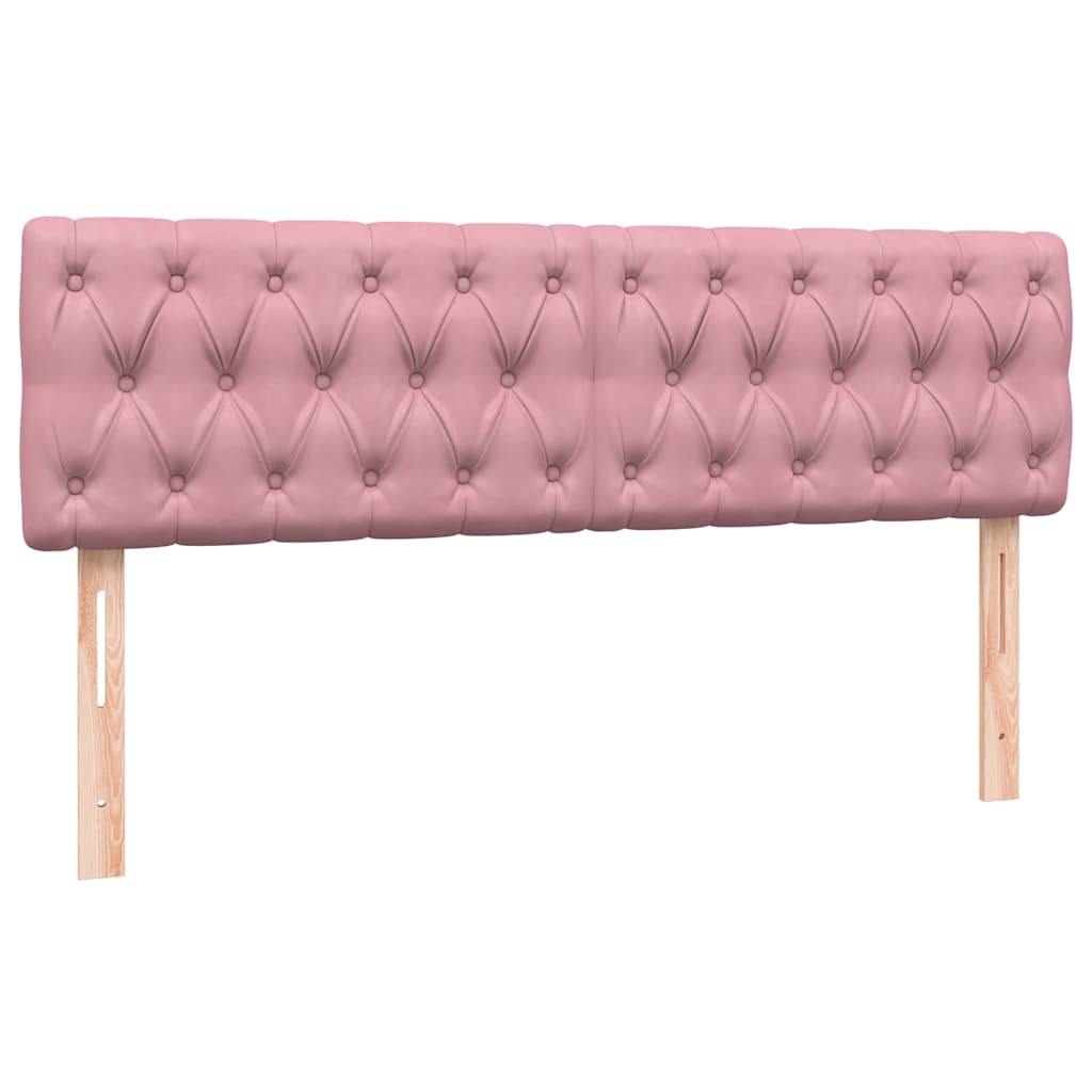 Boxspring met matras fluweel roze 140x210 cm – afbeelding 8