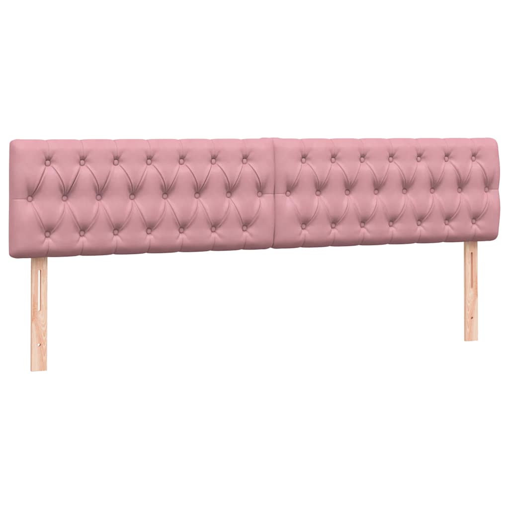 Boxspring met matras fluweel roze 180x220 cm – afbeelding 6