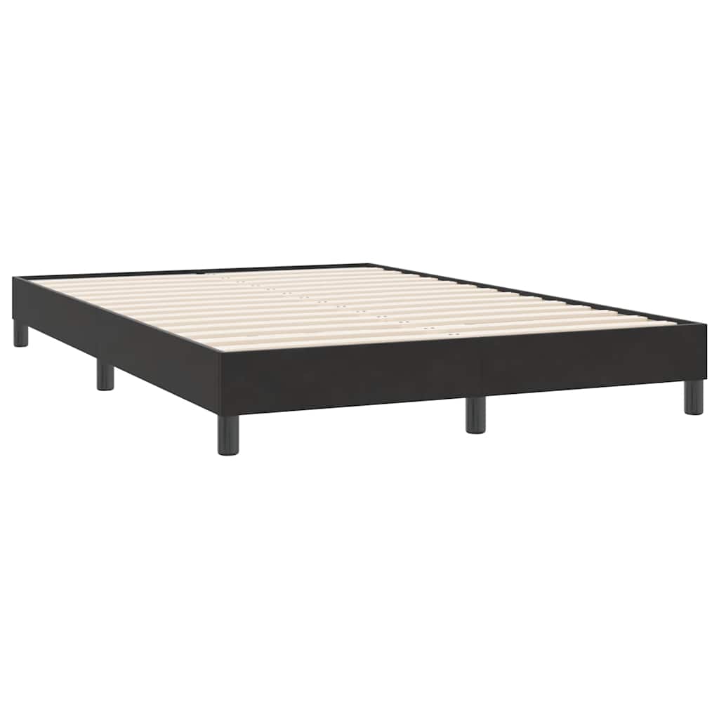 Boxspring met matras fluweel zwart 140x220 cm – afbeelding 5
