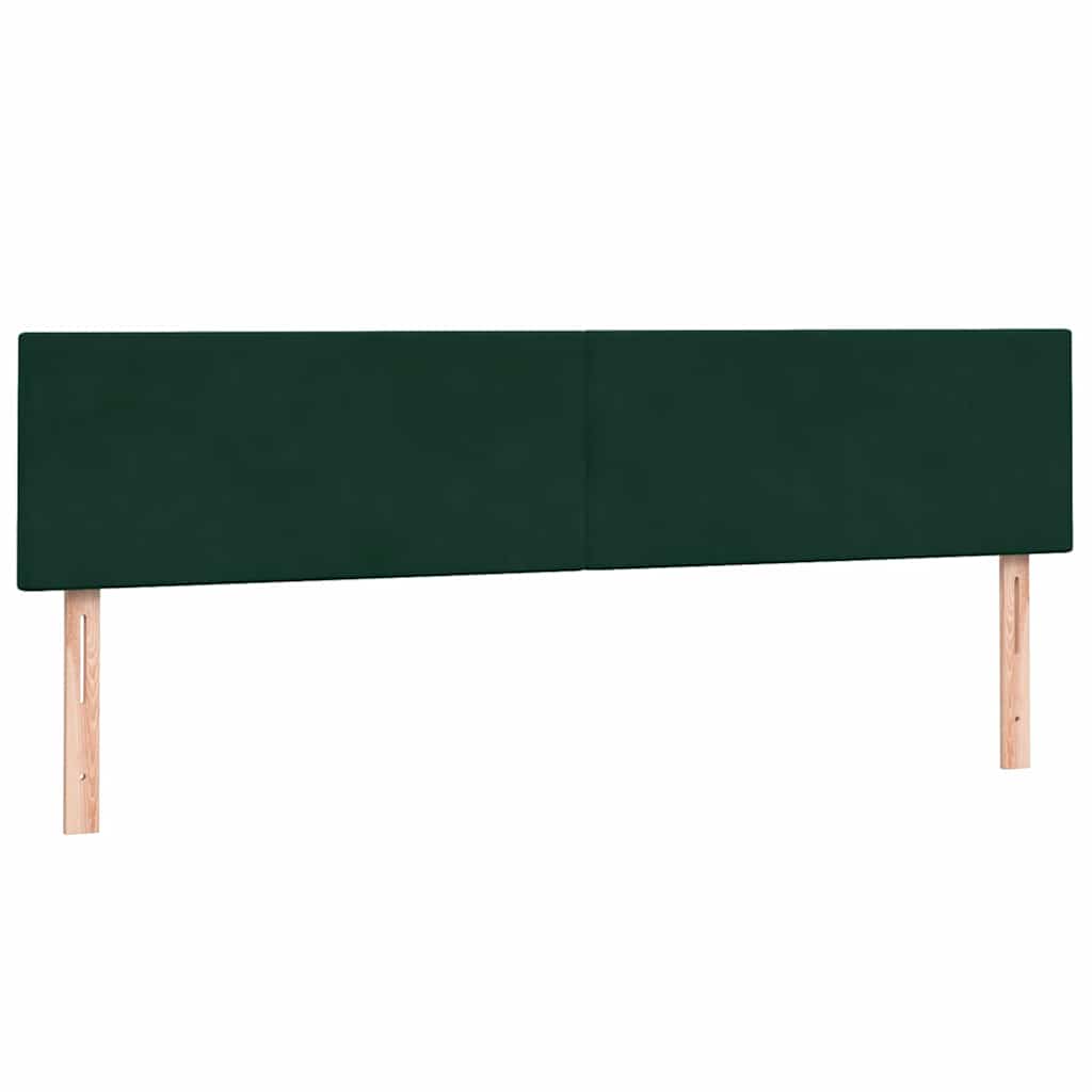 Boxspring met matras en LED fluweel donkergroen 200x220 cm – afbeelding 7