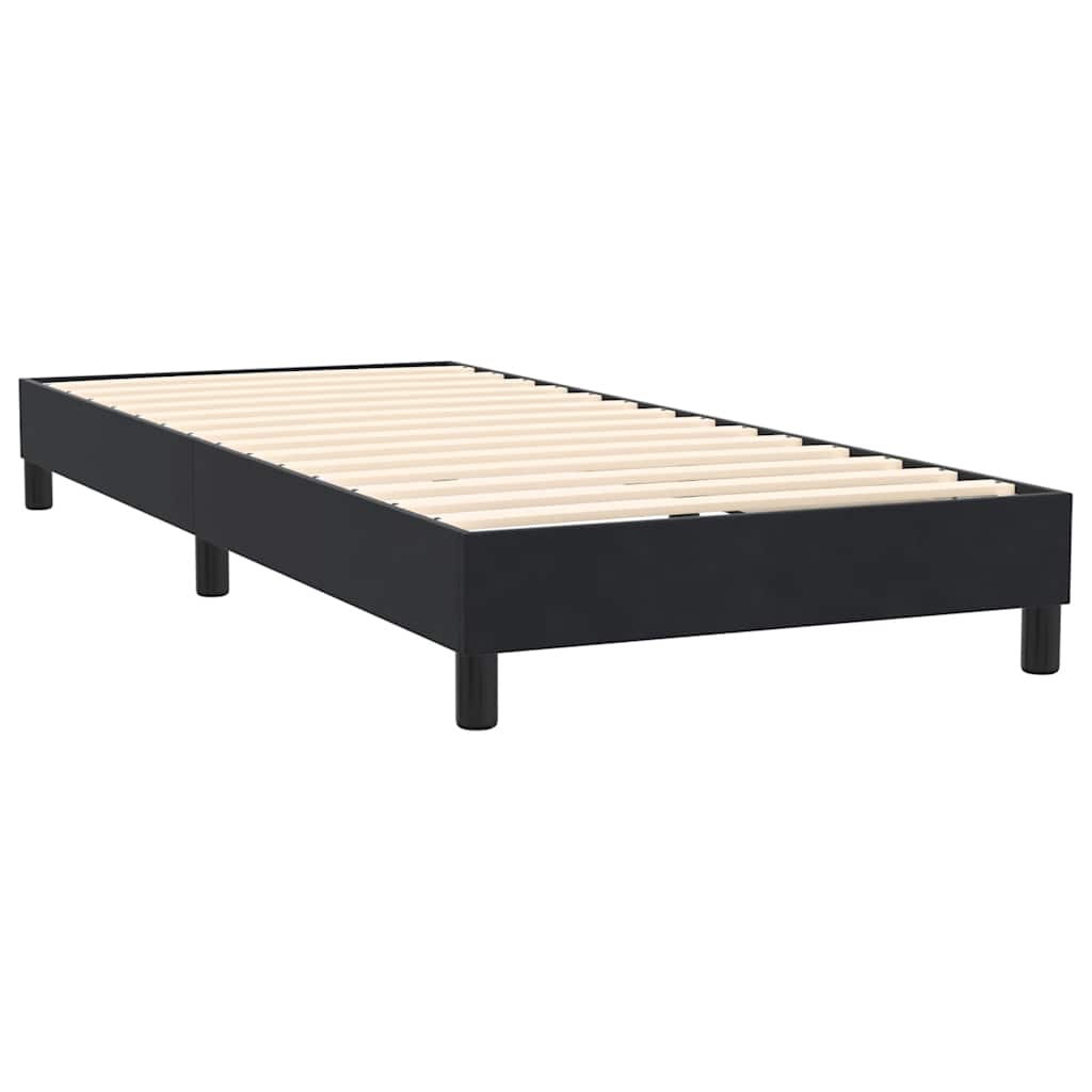 Boxspring met matras en LED fluweel zwart 100x220 cm – afbeelding 6