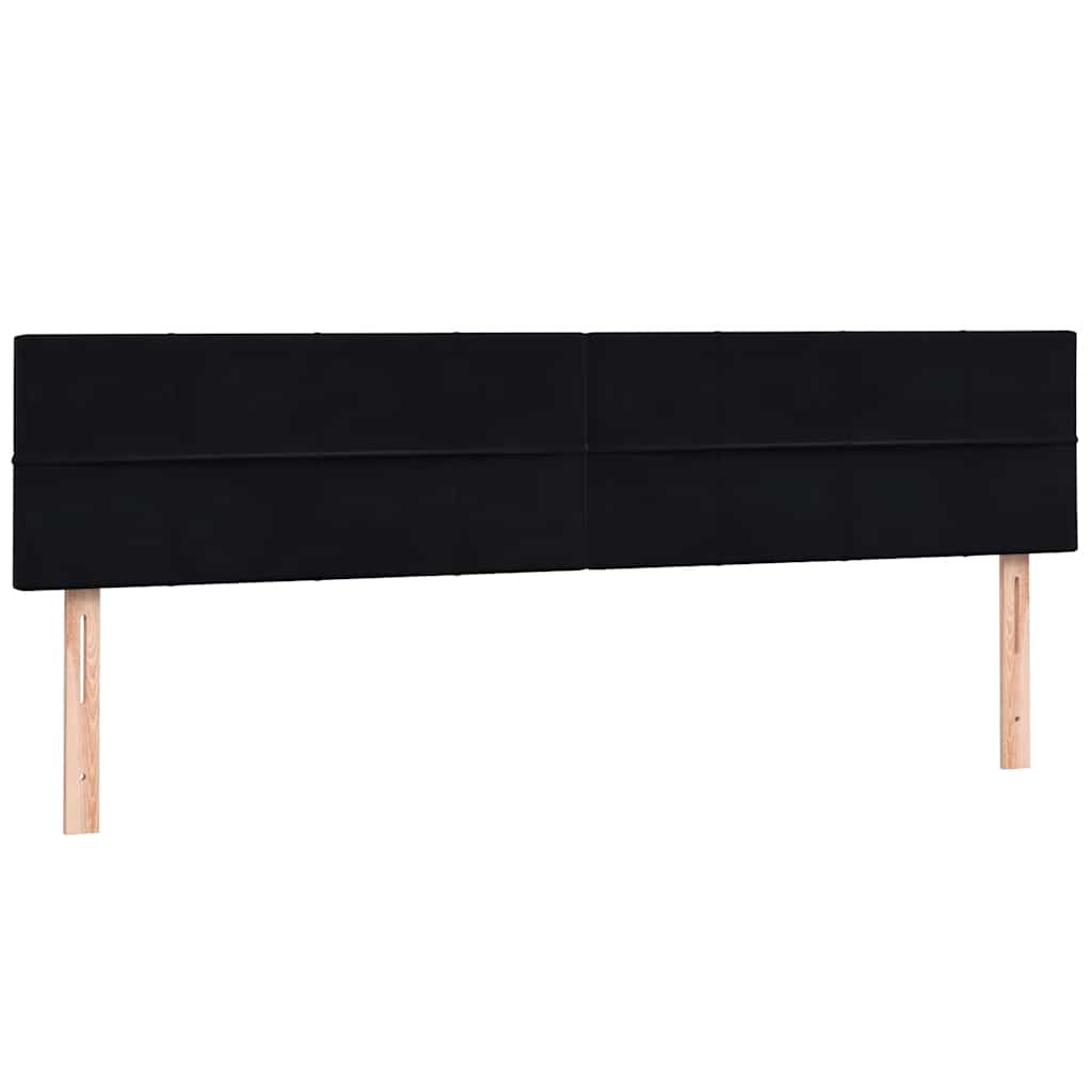 Boxspring met matras en LED fluweel zwart 180x210 cm – afbeelding 7