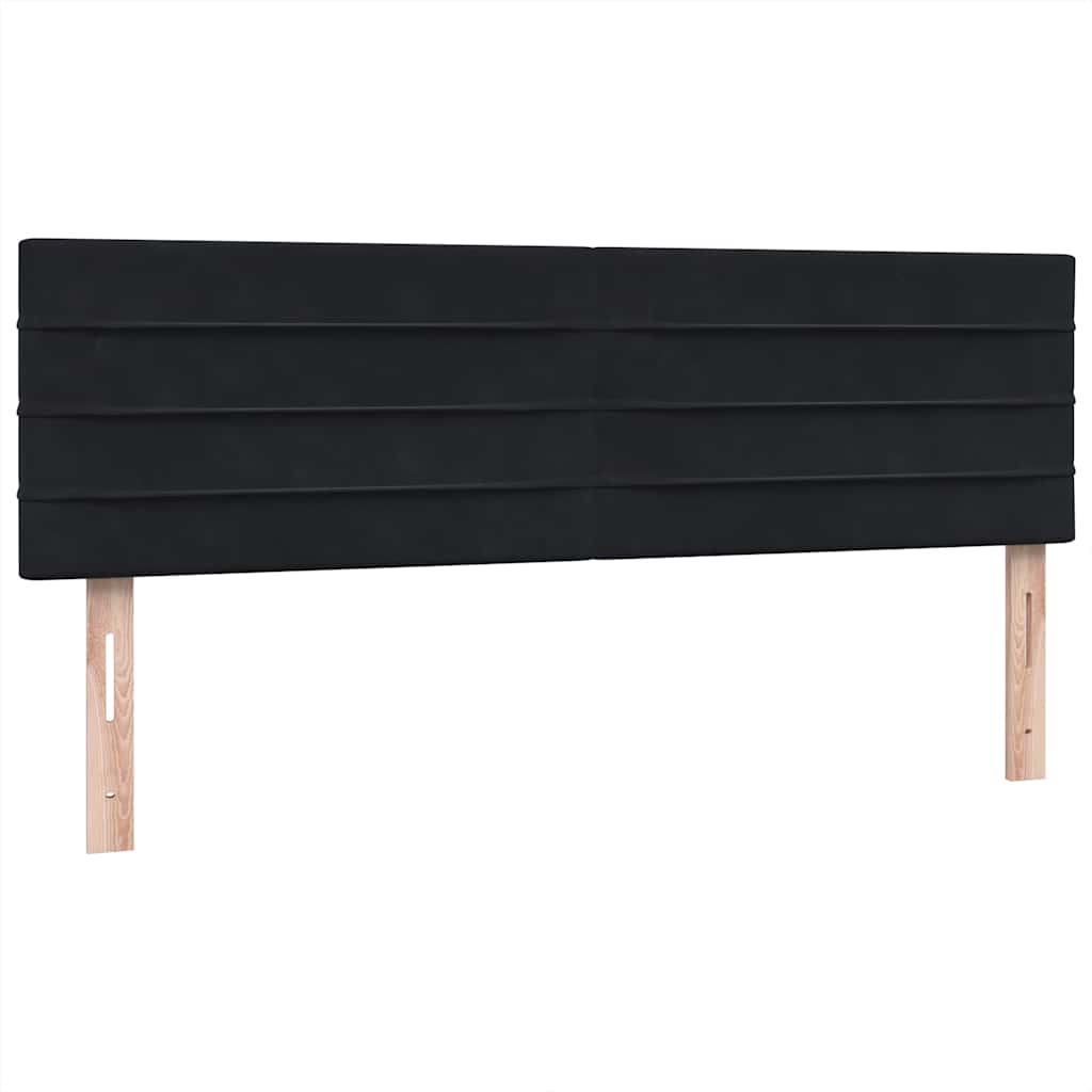 Boxspring met matras en LED fluweel zwart 140x220 cm – afbeelding 8