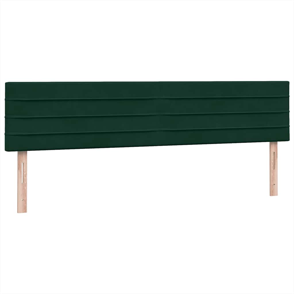 Boxspring met matras en LED fluweel donkergroen 200x220 cm – afbeelding 8