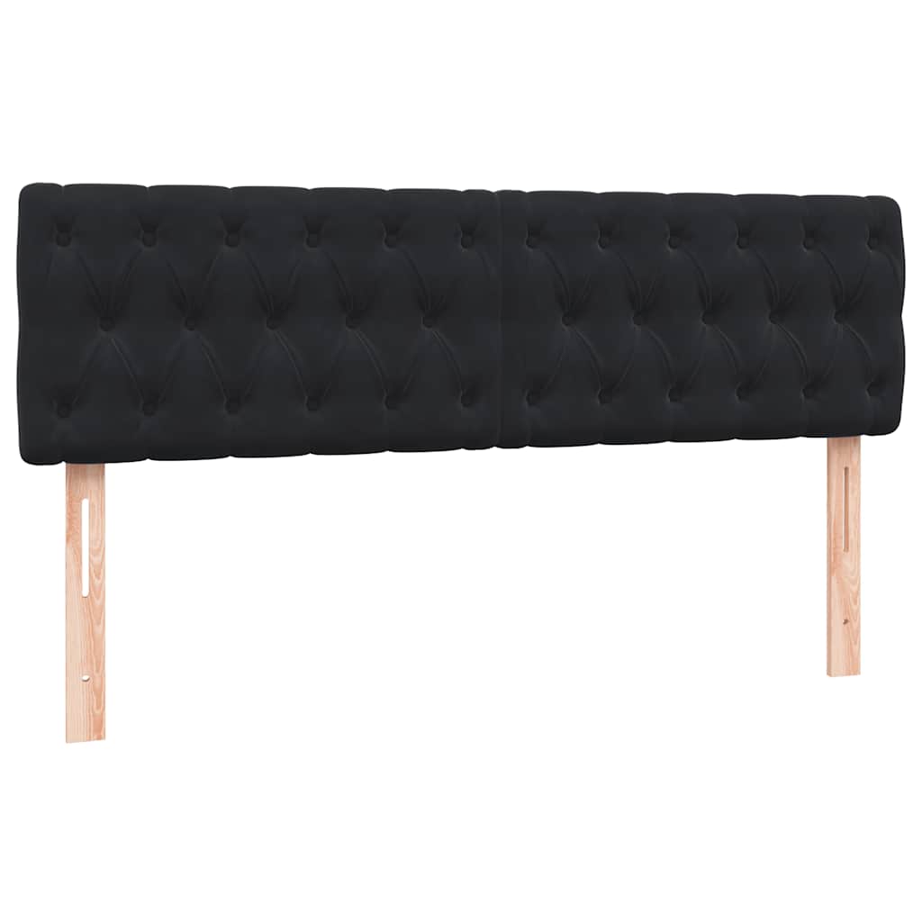 Boxspring met matras en LED fluweel zwart 140x220 cm – afbeelding 7