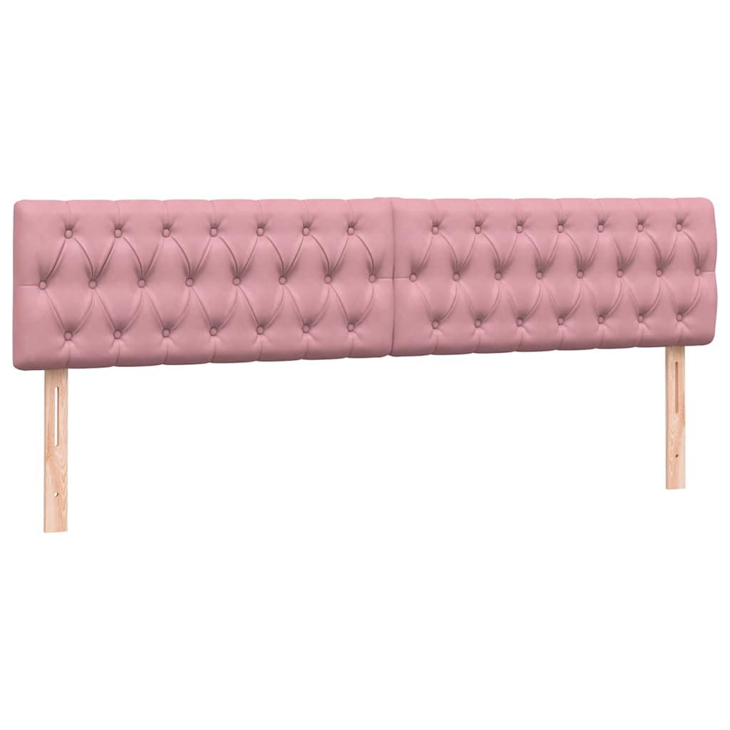 Boxspring met matras en LED fluweel roze 180x220 cm – afbeelding 7