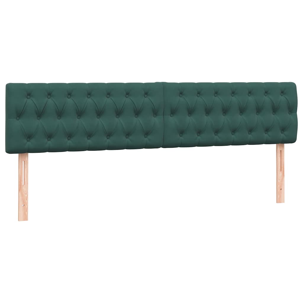 Boxspring met matras en LED fluweel donkergroen 200x220 cm – afbeelding 7