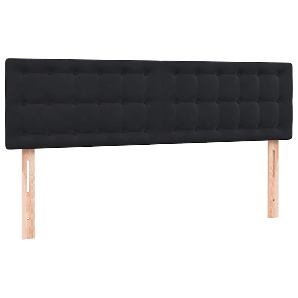 Boxspring met matras en LED fluweel zwart 140x210 cm – afbeelding 7