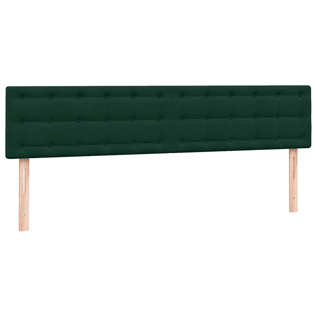 Boxspring met matras en LED fluweel donkergroen 200x220 cm – afbeelding 7