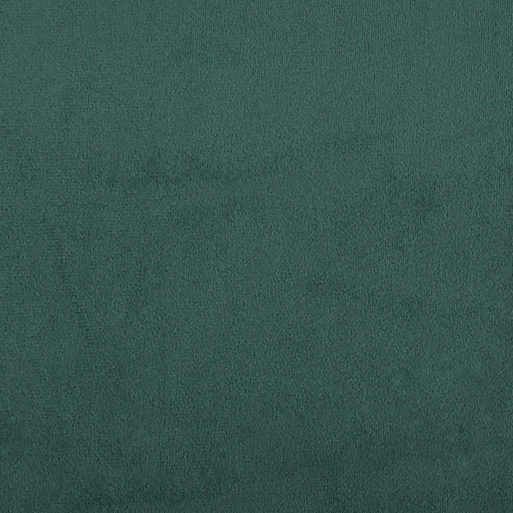Boxspring met matras fluweel donkergroen 80x210 cm – afbeelding 11