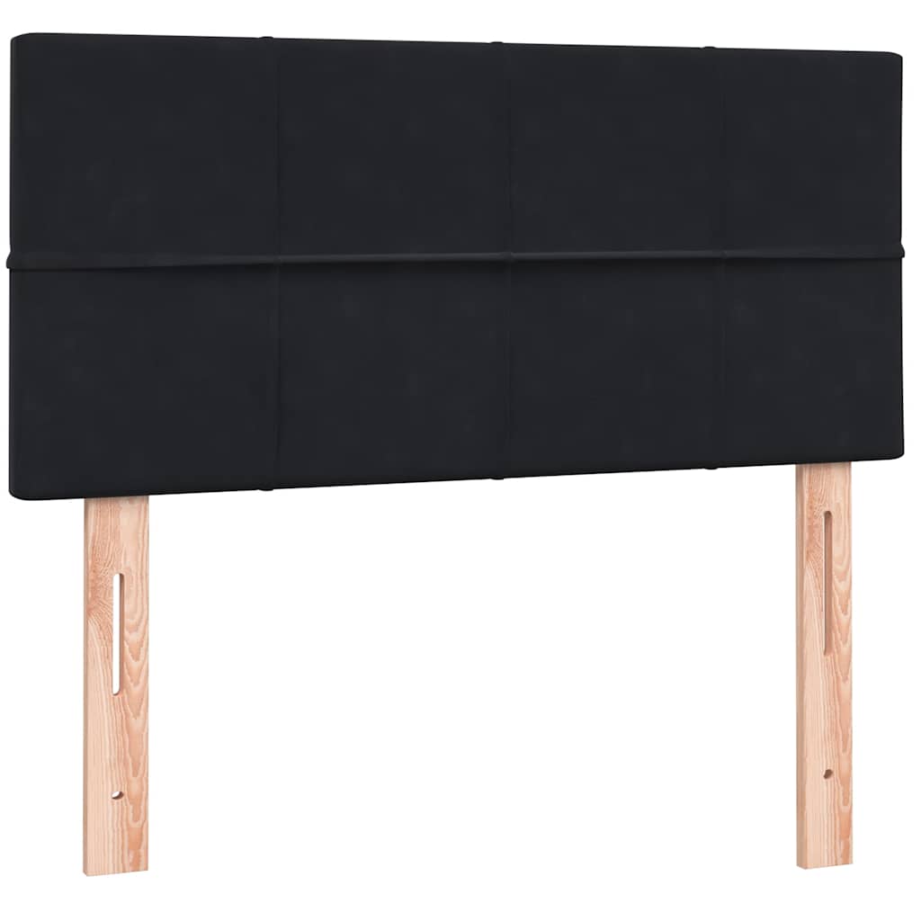 Boxspring met matras fluweel zwart 90x210 cm – afbeelding 7