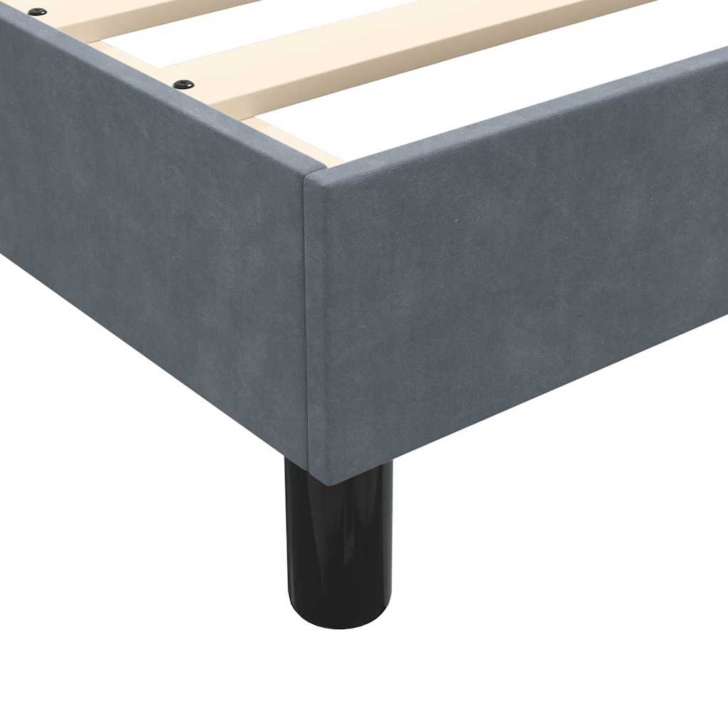 Boxspring met matrassen fluweel donkergrijs 200x210 cm – afbeelding 10