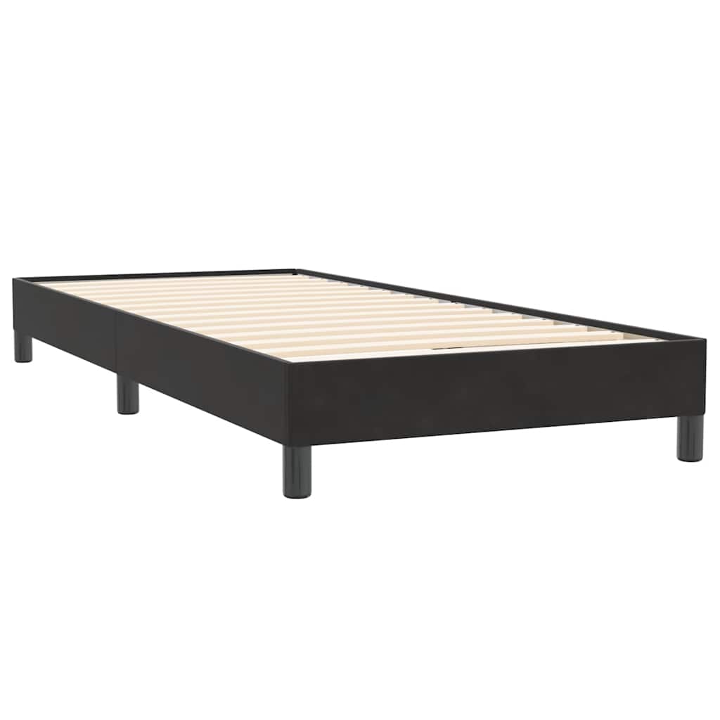 Boxspring met matras fluweel zwart 100x220 cm – afbeelding 5