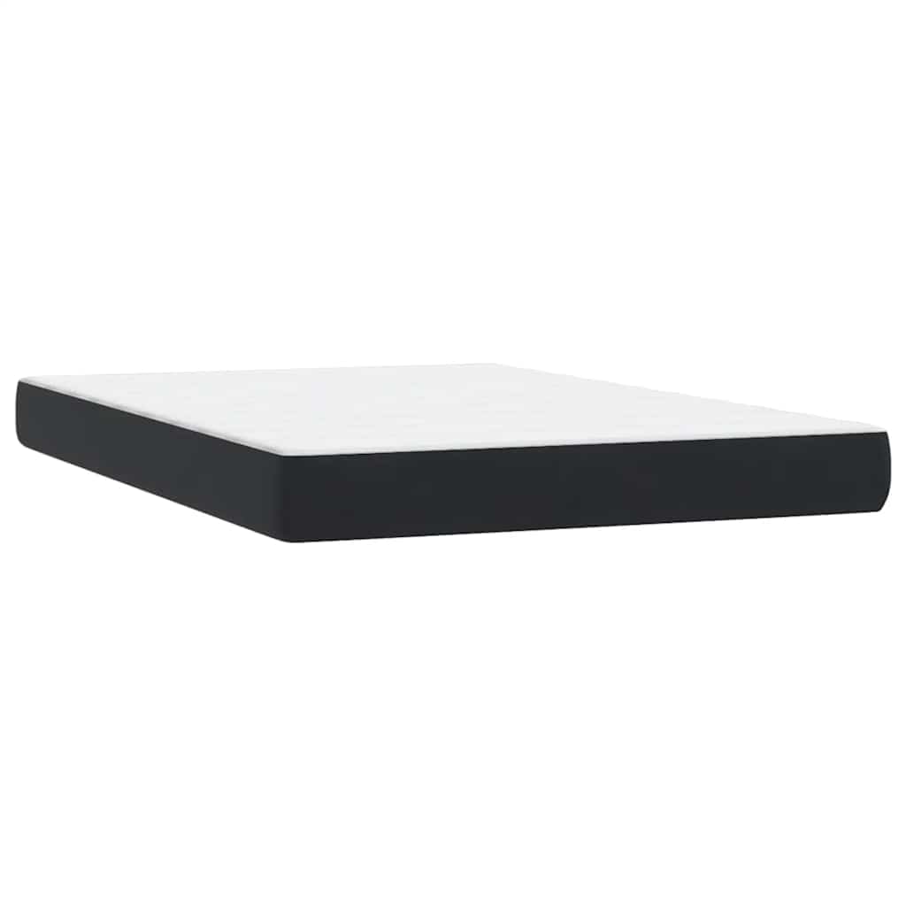 Boxspring met matras fluweel zwart 140x220 cm – afbeelding 6