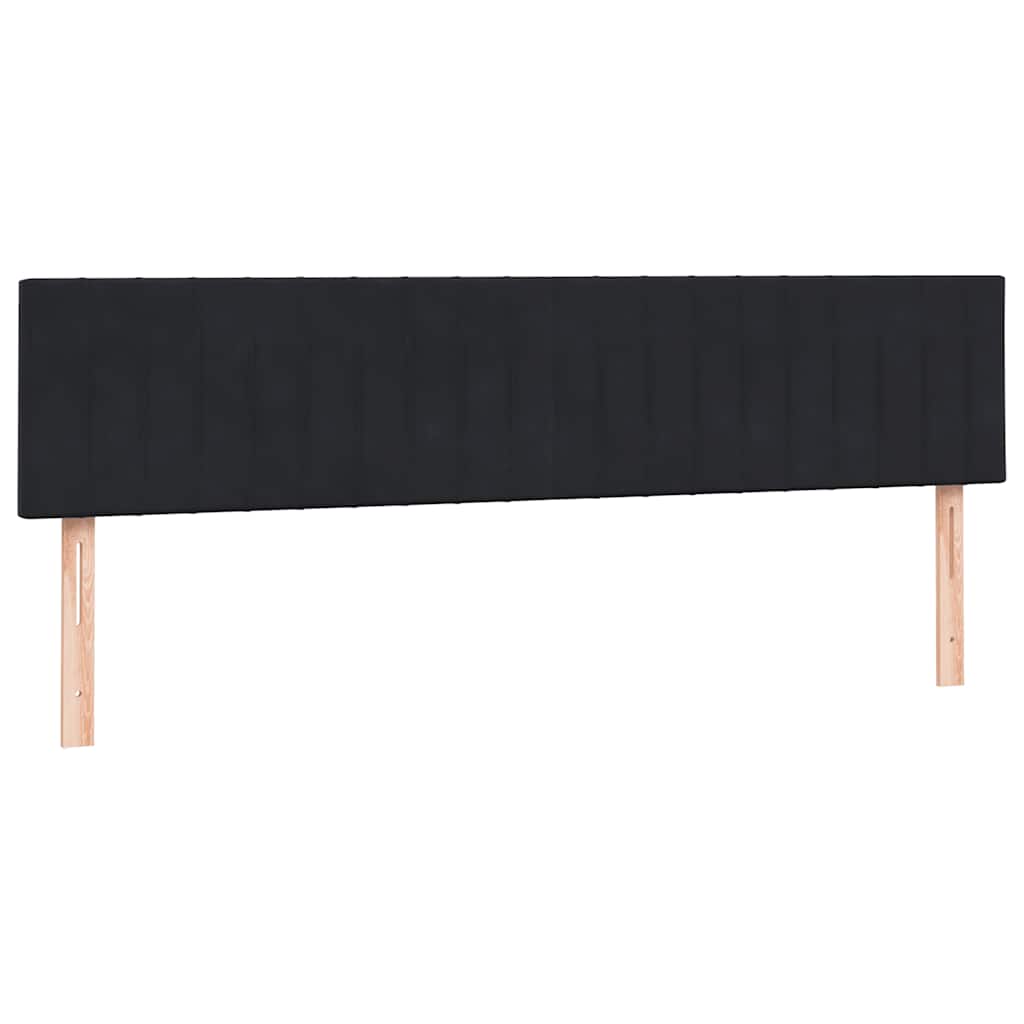Boxspringbed met matrassen 180x220 cm fluweel zwart – afbeelding 7